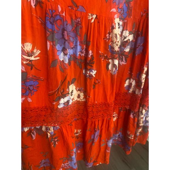 Band of Gypsies- Flowy Floral Maxi dress-size Small - Picture 4 of 7